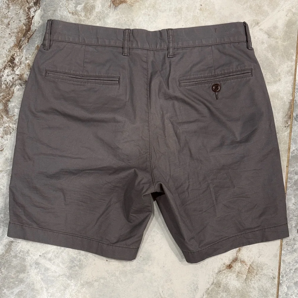 J. Crew Charcoal High-Rise Cotton Bermuda Shorts
